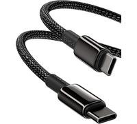 Baseus Câble USB C, Câble de Chargement Rapide 100W PD 5A QC 4.0 USB C vers USB C, Câble de Données Type C Tressé en Nylon pour Samsung S21 S20+ S10 Note 10 iPad Pro MacBook Pro Google Pixel (2M)