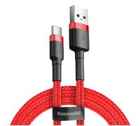Baseus Cafule Cable - USB to USB-C Connect & Charge Cable 2 A, 2 m (Red)