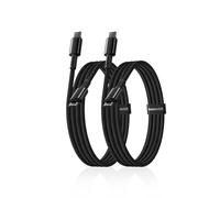 Baseus Câble USB C vers USB C, 100 W [1 m + 1 m] Type C Câble de charge rapide PD 5A QC 4.0 Câble de charge USB C pour iPhone 16 15 14 13 12 Pro, Samsung Galaxy S25 S24 S23 S22 S21 Ultra, MacBook