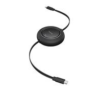 Baseus Câble USB C vers USB C, 100 W, 2 m rétractable, câble de charge rapide USB C, 7 étapes préréglées pour iPhone 16 15 Pro Plus Pro Max, MacBook, iPad Pro, Samsung S24/S23