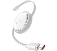 Baseus Câble USB C vers USB C, câble de charge rapide rétractable 100 W USB | Câble de charge USB de type C préréglé en 4 étapes pour iPhone 15-18, MacBook, iPad, Samsung S24/S23+ (1 m)