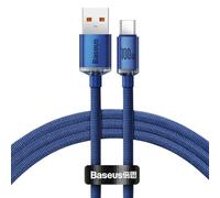 Baseus Câble USB vers USB-C Crystal Shine, 5A 100W 1.2m - Bleu