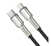 Baseus Cabo Series Metal Data USB Type C - Lightning Fornument D'énergie 20 W 0,25 M Preto