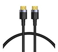 Baseus CADKLF-G01 Câble HDMI 3m Type A (Standard) Mâle/Mâle Noir, Connecteurs Plaqué Or