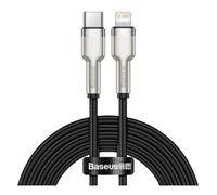 Baseus Cafule Series Câble de données en métal Type C vers Lightning PD 20 W 1 m Noir