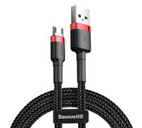 Baseus Cafule Cable - Double Side USB to microUSB QC 3.0, 2.4 A, 1 m (Red/Black)