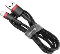 Baseus Cafule Câble USB-A vers Lightning, 1.5A, QC 3.0, 2m, noir-rouge