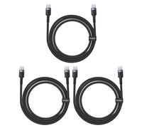 Baseus Cafule Câble USB-C vers USB-C 60W 2 m Charge Rapide Gris/Noir (Pack de 3)