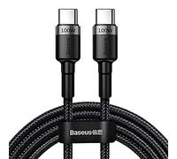 Baseus Câble Cafule USB 3.0 Type-C M/M 2 m 100 W Noir