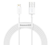 Baseus Câble de transfert de données USB Superior Series 2,4 A 2 m Blanc