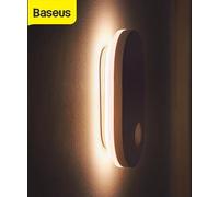 Baseus® Capteur de mouvement PIR Veilleuse à induction humaine Rétroéclairage magnétique Lumière LED Rechargeable Lampe de nuit Applique murale pour la maison - Lumière naturelle