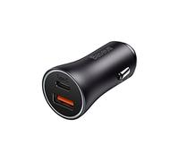 BASEUS Car Charger Golden Contactor Max Dual Fast Charger C+U 60 W Dark Grey (CGJM000113)