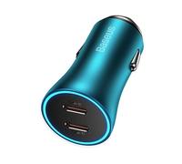 Baseus Car Charger Golden Contactor Pro Fast Charger C+C 40w Blue (Cg