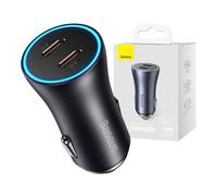 Baseus Car Charger Golden Contactor Pro Fast Charger C+C 40w Gray (Cg