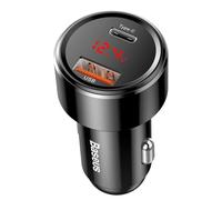 BASEUS Car Charger Magic Series PPS Digital Display (Type-C PD+Intelligent QC) 45W Black CCMLC20C-01