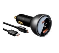 Baseus Car Charger Superme, USB, USB-C, 140W (Black)
