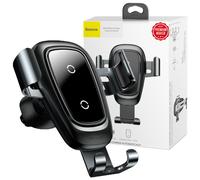 Baseus Car Phone Holder with Qi Inductive Charger - Noir