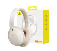 Baseus Casques Bass 35 Max filaire et sans fil USB Type-C Bluetooth Beige
