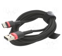 Baseus Câble USB–USB-C Cafule – Connexion et Charge 2 A, 2 m Rouge/Noir