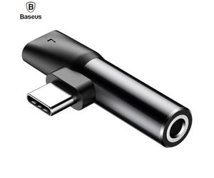 Baseus CATL41-01 Type-C 2in1 Cable Audio Converter to 3.5mm Plug + Type-C Charger Plug Noir