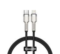 Baseus Cabo Series Metal Data USB Type C - Lightning Fornument D'énergie 20 W 0,25 M Preto