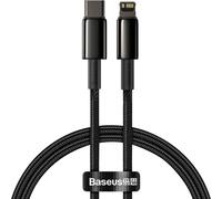 Câble de Charge et Transfert USB-C-Lightning 20W 1m Noir