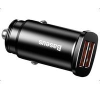 Chargeur Voiture Allume-cigare USB 30W Charge Rapide 3.0 Noir
