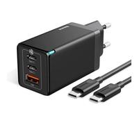 Baseus Chargeur 65W, Power Delivery avec GaN Tech, Chargeur USB avec câ ble de Chargeur Rapide USB C 100W, Adaptateur pour 111