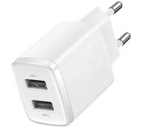 Baseus Travel Charger Compact Wall Charger U+u, 10.5w Eu White (ccxj0