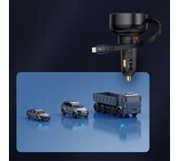 Baseus Chargeur de voiture Enjoyment Pro 55 W USB-A avec câble Lightning rétractable - Noir