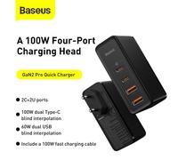 Chargeur Baseus GaN2 Pro Quick Travel Charger 2C+2U 100W