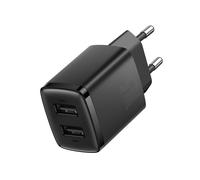 Baseus Chargeur Secteur Double Sortie USB-A 10,5W Compact Noir