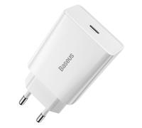 Baseus Chargeur Secteur Quick Charge 3A avec port USB-C 20W Blanc