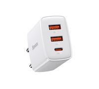 Baseus Chargeur Secteur Triple Sortie 2 USB-A/USB-C 30W Modèle CCCP30UE Blanc