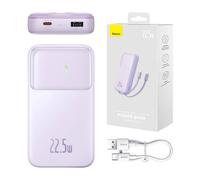 Baseus Comet powerbank avec câble USB vers USB-C, 10000 mAh, 22,5 W (violet)