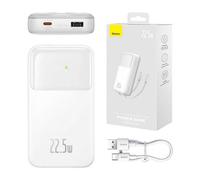 Baseus Comet Series Powerbank avec écran 20000 mAh 22,5 W + câble USB-A - USB-C 0,3 m blanc