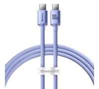 Baseus Câble USB-C Crystal Shine – Charge PD 100 W 1,2 m Violet