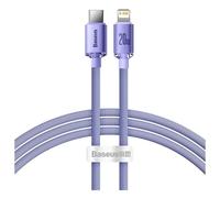 Baseus Crystal Shine câble de téléphone portable Violet 1,2 m USB C Lightning