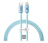 Baseus Crystal Shine câble de téléphone portable Violet 1,2 m USB C Lightning