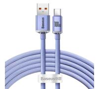 Baseus Crystal Shine Cable Usb To Usb-c, 100w, 2m (purple)