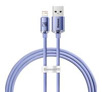 Baseus Câble Lightning Crystal Shine - Charge rapide 20W (2,4 A) 1,2 m Violet