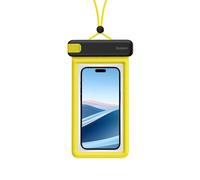 Baseus DeepDive étui étanche IPX8 avec 4 couches d'étanchéité - noir et jaune