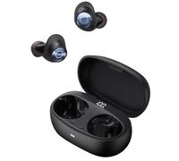 Baseus Ecouteurs Bluetooth sans Fil à Réduction de Bruit Active Jusqu'à 95%, Basses Puissantes, Autonomie 38H, Appels Clairs, Chargement sans Fil, Affichage LED, Bluetooth 5.3 - Bowie MA10S