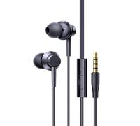 Baseus Écouteurs filaires, basses de 3,5 mm, casque stéréo universel, isolation du bruit, compatible avec MacBook Pro 2023, Mac Studio, PS4/PS5, MP3/4, avec port auxiliaire (noir)