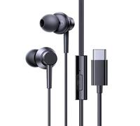 Baseus Encok CZ11/HZ11 écouteurs filaires type-c/3.5mm Jack casque filaire avec micro 120 ° Angle pour ordinateur portable, tablette, téléphone CZ11 Cluster Black