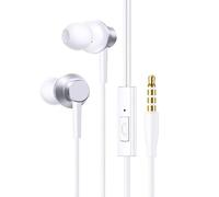 Baseus Encok CZ11/HZ11 écouteurs filaires type-c/3.5mm Jack casque filaire avec micro 120 ° Angle pour ordinateur portable, tablette, téléphone HZ11 Moon White