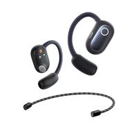 Baseus Eli Sport 1 Open Ear Écouteurs Bluetooth pour course, acoustique directionnelle, basses imprimées, ultra légers, IPX4 étanches, microphones ENC, noir