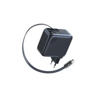 Baseus Enercore Chargeur USB C 100 W avec câble extensible, bloc d'alimentation GaN avec port 1USB-C+1USB-A, chargeur rapide compact compatible avec MacBook Pro Air, Dell, HP, iPad, iPhone 16 Pro