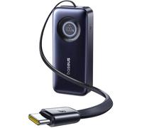 Baseus EnerCore Powerbank 20000mAh, 67W, Câble USB-C Rétractable 70cm, Charge Rapide iPhone, iPad, MacBook, Samsung.