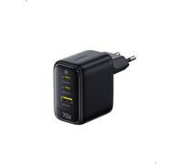 Baseus Enerfill Chargeur USB C 70W, Chargeur Rapide GaN6 à 3 Ports, Chargeur Compact pour MacBook Air, iPhone 17/16/15 Pro Max, iPad Pro, Galaxy S25/S24, Pixel, Ordinateur Portable et Plus